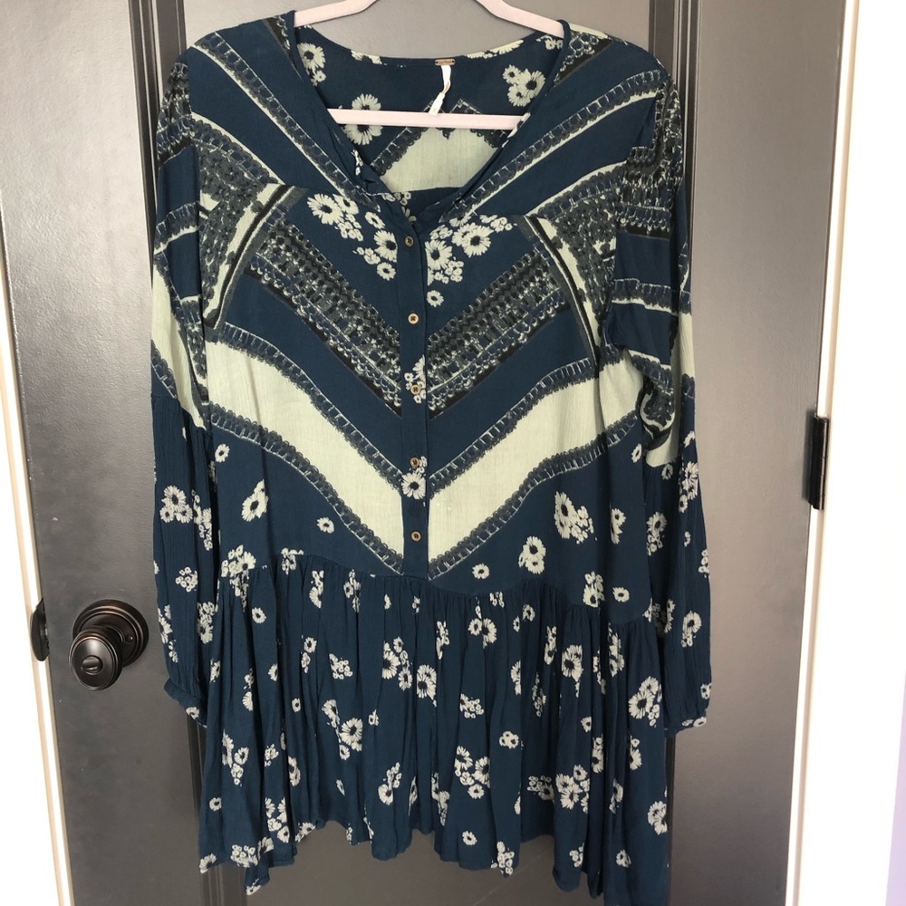 Boho Free People Long Sleeve Dress/Tunic